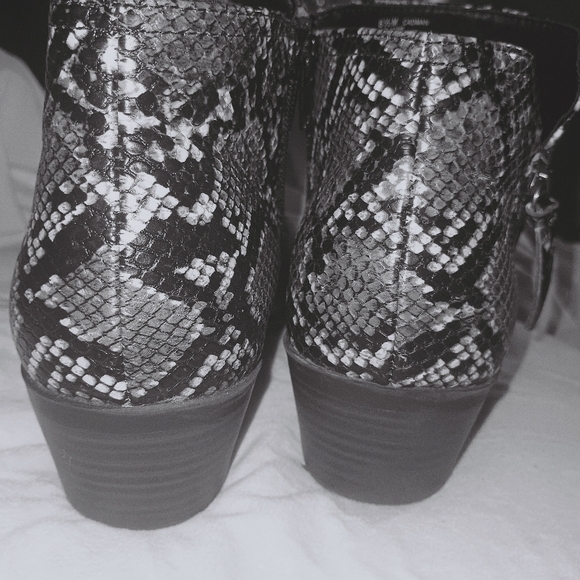 Faux Snake Booties - Picture 4 of 6